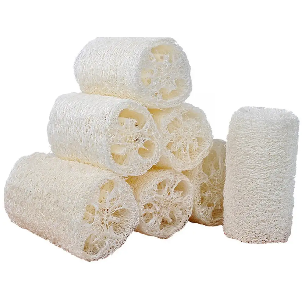 

1pc Natural Loofah Luffa Spa Bathing Exfoliating Scrubber Kitchen Remove Clean Wash Skin Scrub Body Made Sponge Dead Pad So H4a6