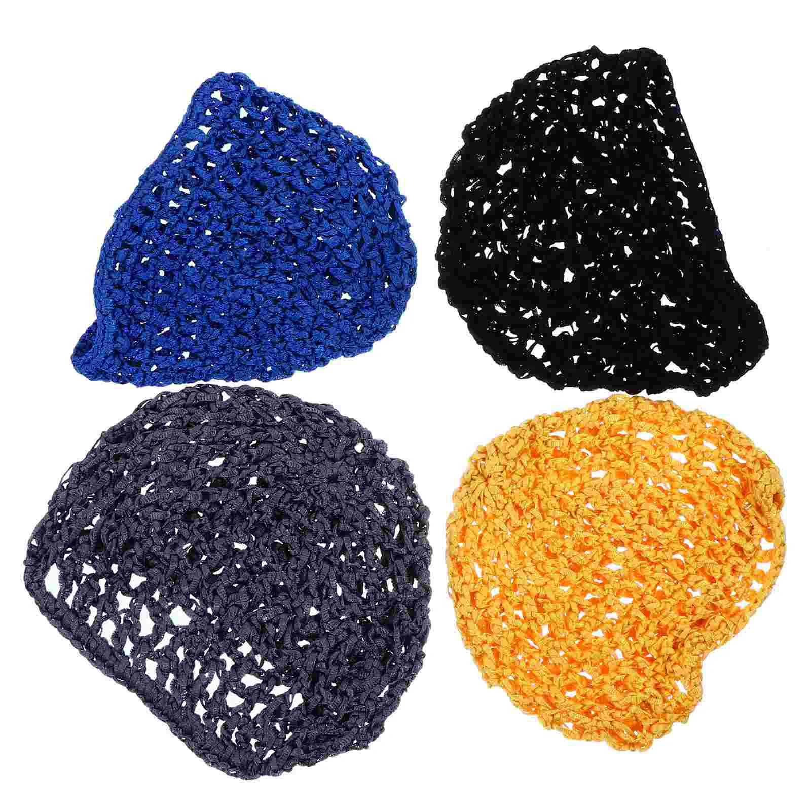 

Hair Net Cap Crochet Mesh Sleeping Women Snood Nets Hairnet Crocheted Hat Cover Bonnet Knitted Elastic Rayon Head Night Snoods