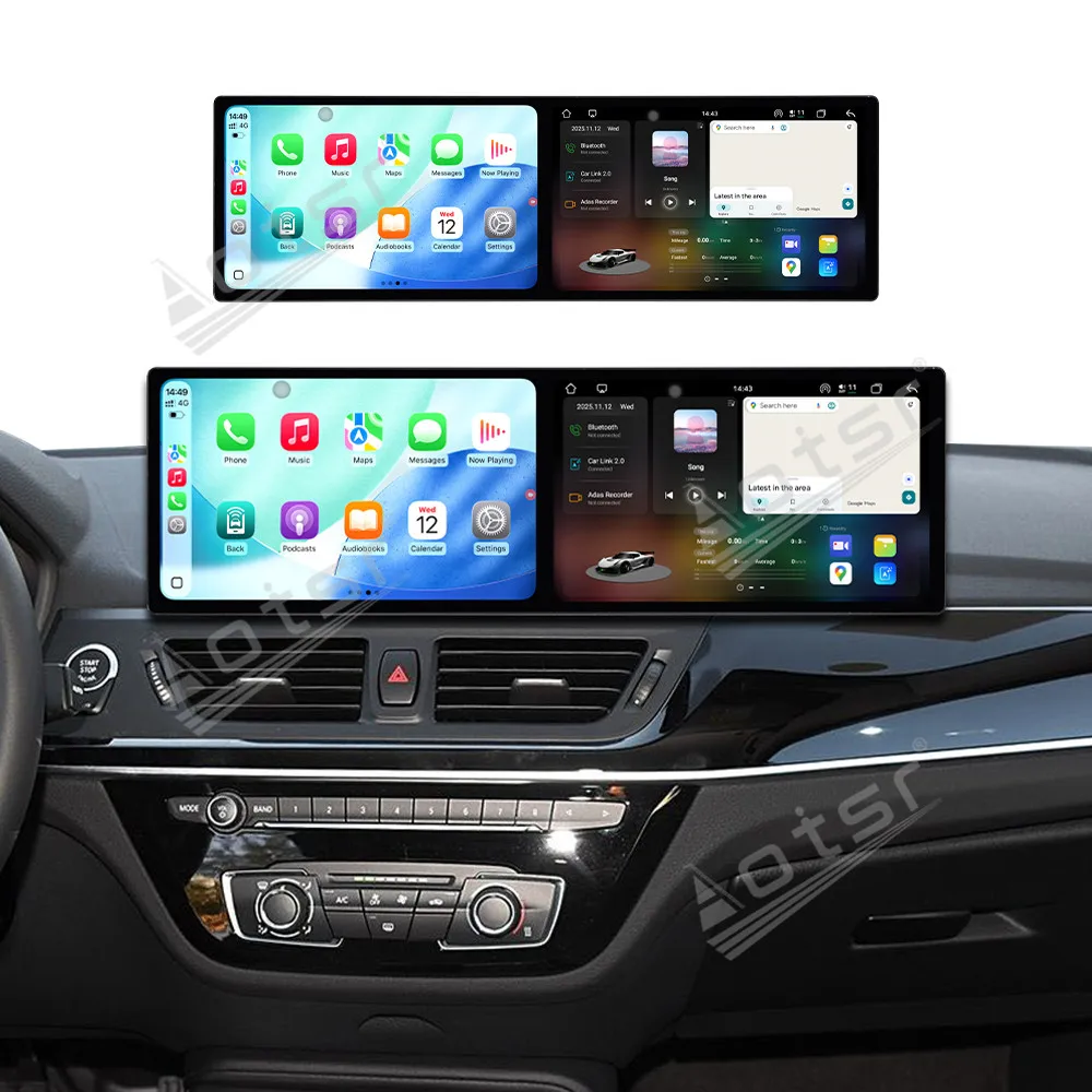 Фото Двойной 9,1-дюймовый Android 15 CarPlay радио для BMW 1 серии 2013-2020 NBT HD мультимедийный плеер с сенсорным экраном Автомобильный GPS Navi головное устройство №4