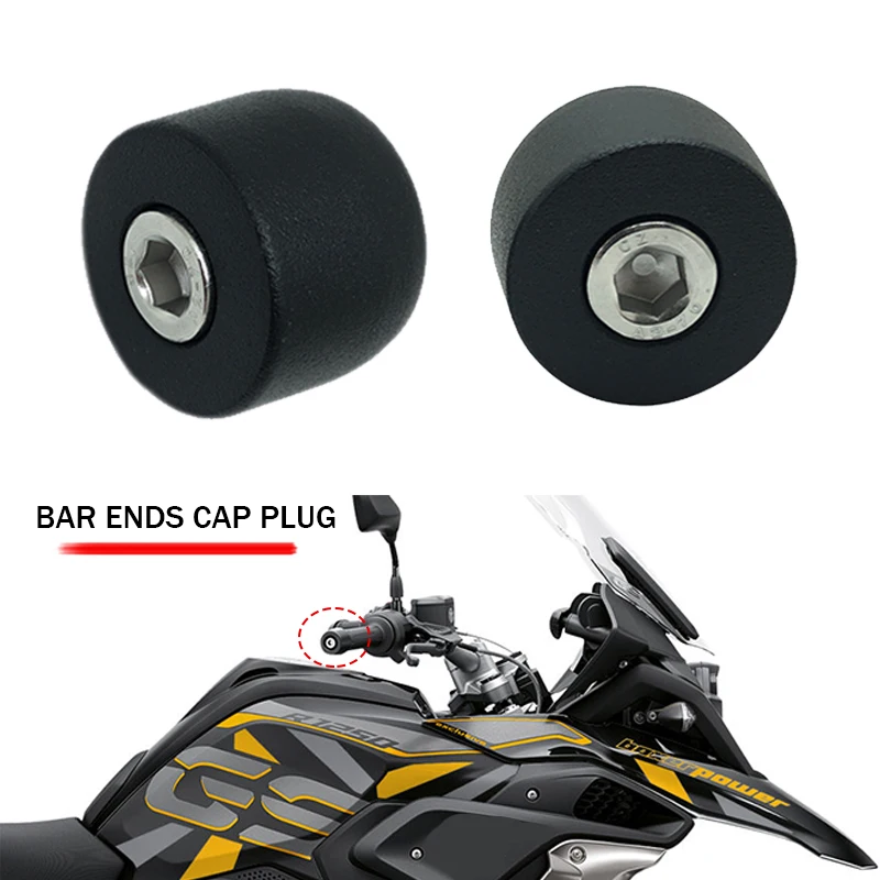 Для BMW R1250GS GSA R1200GS LC F800GS ADV S1000XR F750GS F850GS F900XR/R 2013-2023 2021 2022 Ручки руля Концы заглушки