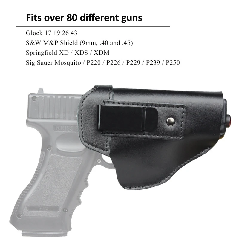 Чехол из натуральной кожи для пистолета Glock 17 19 21 22 23 26 43 Sig Sauer P226 P229 |