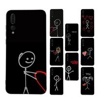 creative funny line villain phone case for samsung a51 a30s a52 a71 a12 for huawei honor 10i for oppo vivo y11 cover