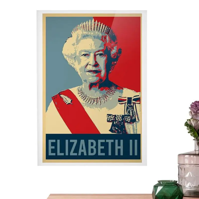 

Плакат королевы Елизаветы II | Плакат фотографии Елизаветы II 1926 - 2022 юниона Джека | Памятный плакат с ее Величеством т