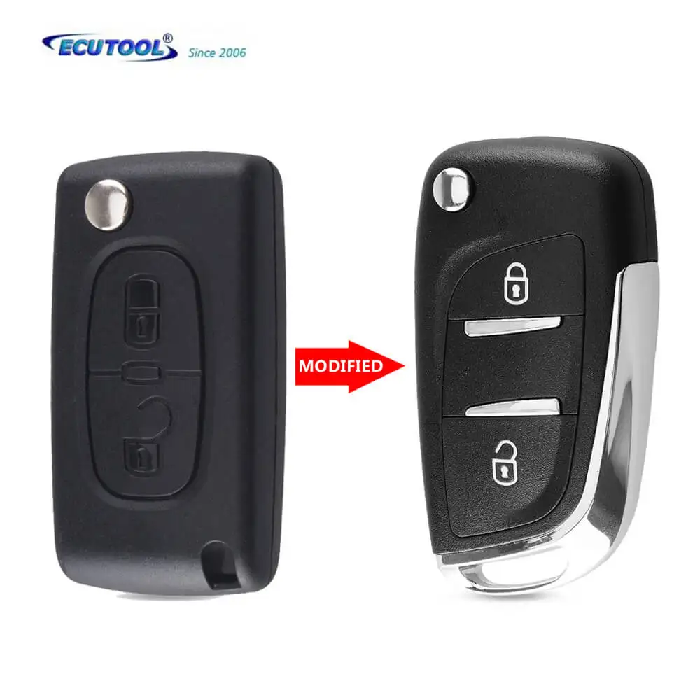 

ECUTOOL CE0536 VA2 Blade 2 BT фото корпус автомобильного ключа для Citroen C2 C4 C5 C6 C8 откидной складной