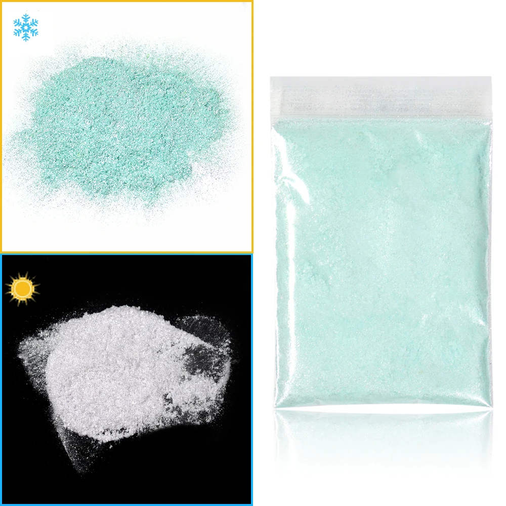 

20g/Bag Thermochromic Pigment Thermal Holographic Color Change Fantastic Glitter Temperature Active Pigment Hot Sensitive Powder