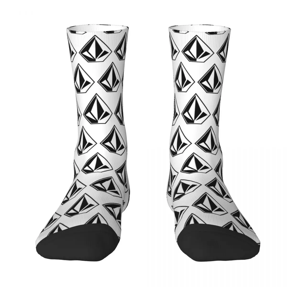 

Volcom Logo Socks Harajuku Sweat Absorbing Stockings All Season Long Socks Accessories for Man's Woman's Birthday Present