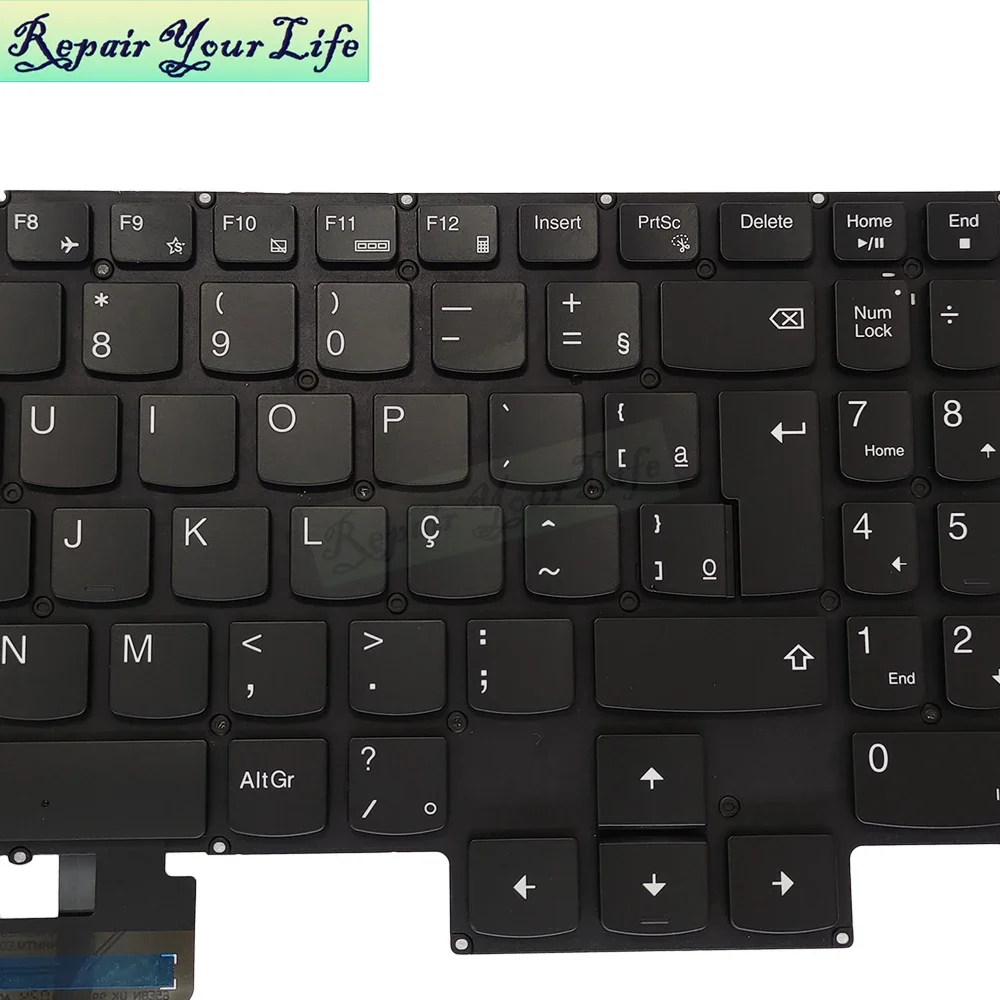 Фото PT-BR Бразилия Русская клавиатура с подсветкой для Lenovo IdeaPad Gaming 3-15IMH05 15ARH05 15ACH GY530 GY550 GY570 Белая подсветка Новая №4