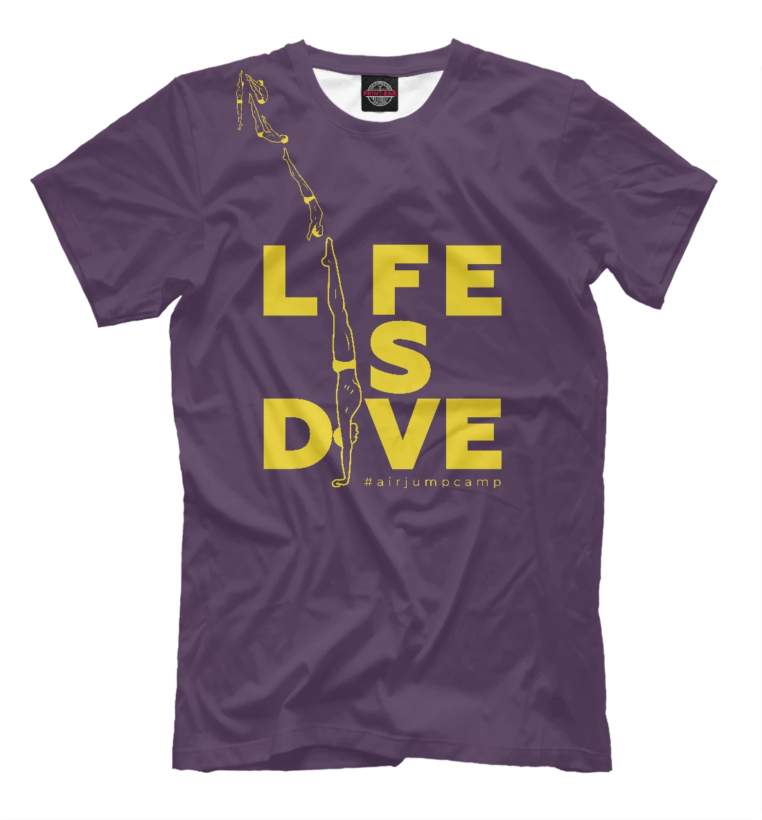 Футболка Life is dive women Авторские дизайны |