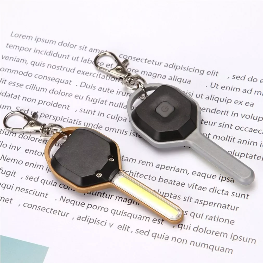 

COB LED Keychain Flashlight KeyChain Keyring Torch Light Lamp Pocket Emergency Camping Hiking Fishing Lamp Backpack Light