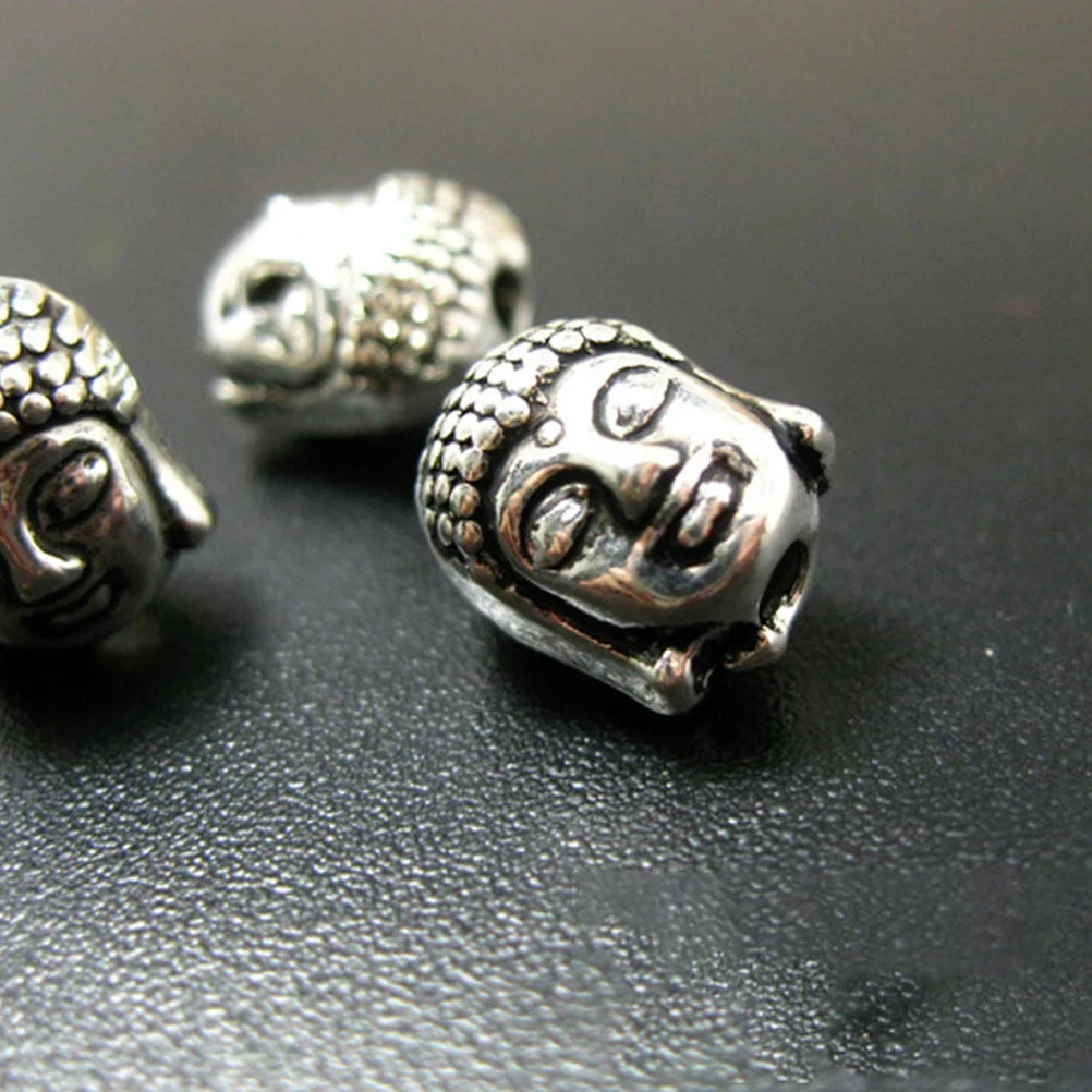 80 шт. двусторонняя головка Будды из сплава разделительная бусина рамка для