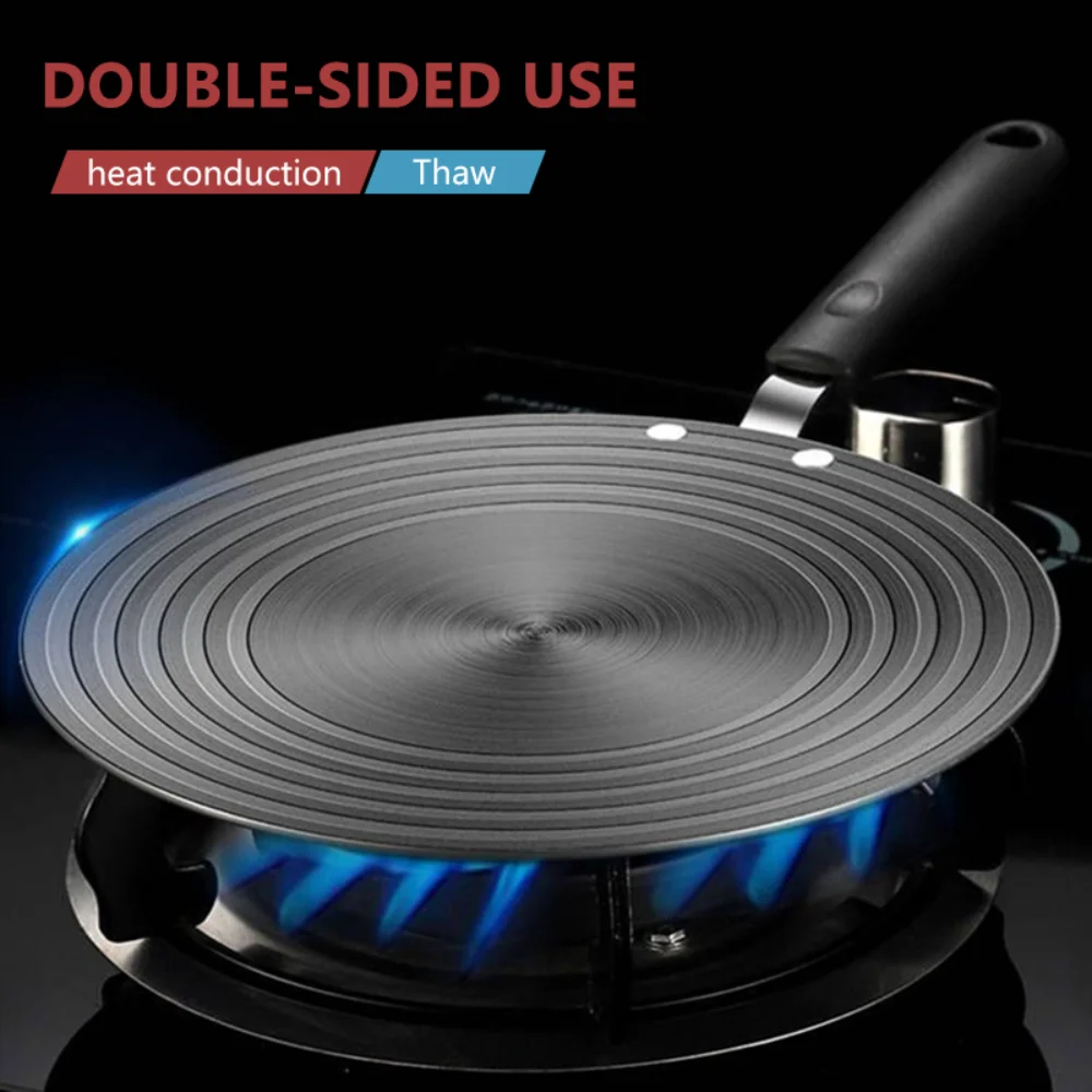Heat Conduction Plate for Gas Stove Thickened Non-Slip Heat Diffuser Kitchen Cookware Protector Anti-Burning Thawing Plate