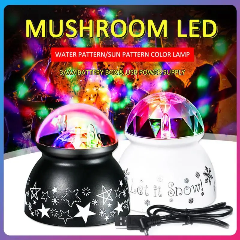 

Mini Colorful Rotating Disco Ball DJ Party Lights Watermark Ocean LED Stage Lights For Christmas Wedding Sound Party Lights