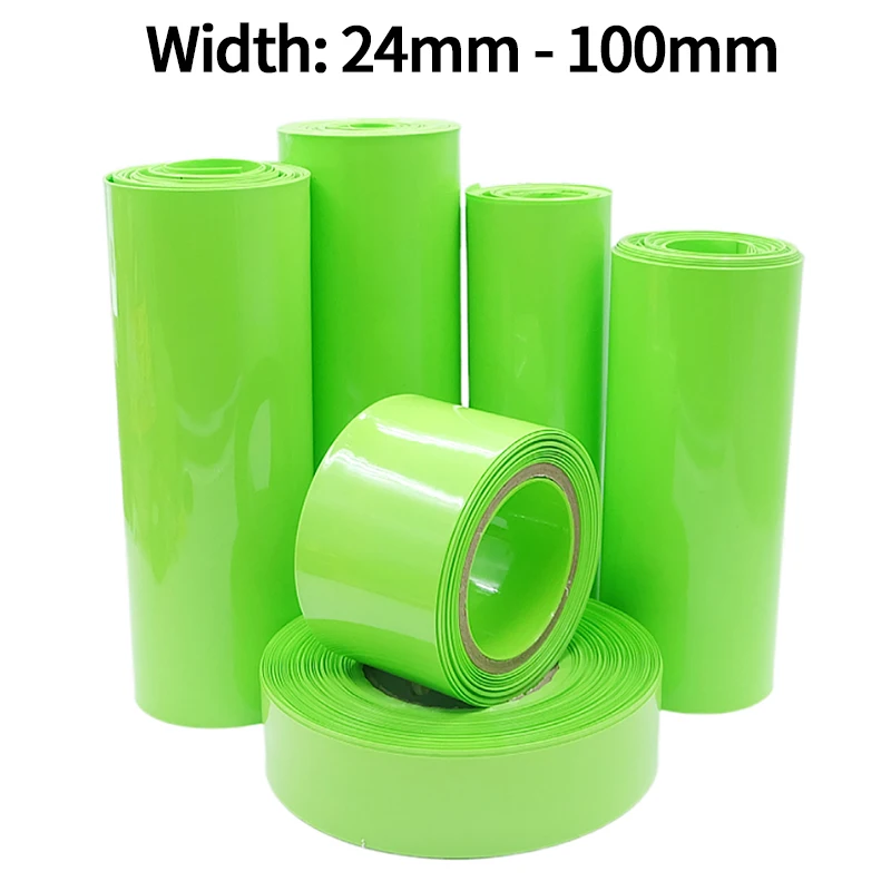 

Термоусадочная трубка ПВХ для аккумулятора 18650, зеленая