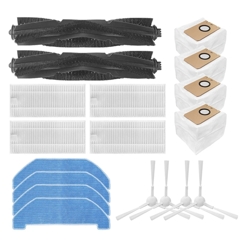

Promotion!Filter Dust Bag Brush For Neabot Nomo Q11 Roller Side Brush Sponge Mop Cloths Dust Bags Robotic Vacuum Spare Part