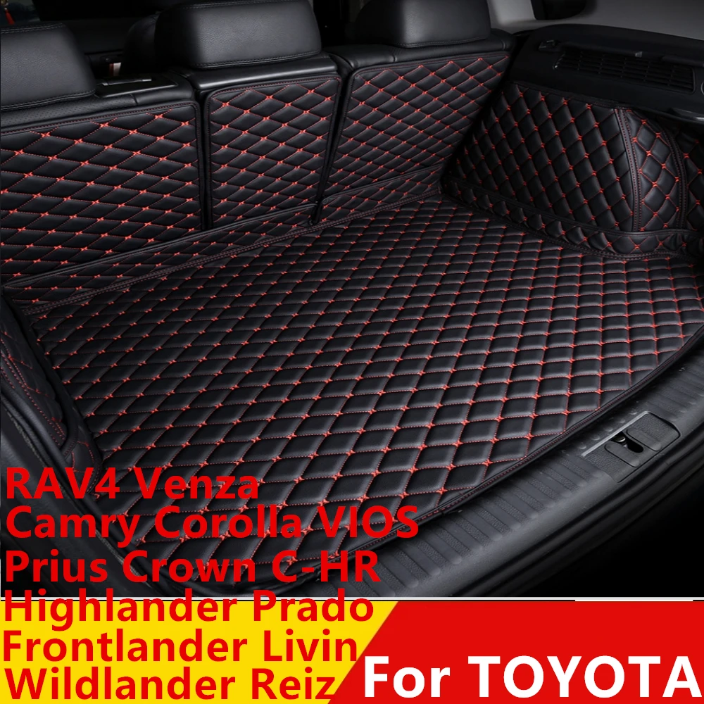 

Автомобильный коврик для багажника для Toyota C-HR Prius VIOS RAV4 Crown Camry Corolla Prado Venza REIZ, задняя крышка для грузового автомобиля, подкладка, Задняя подкл...