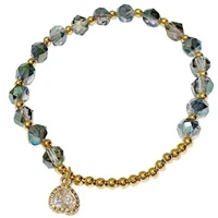faceted crystal bracelet female new style beaded fashionable waterdrop zircon pendant exquisite bracelet for women