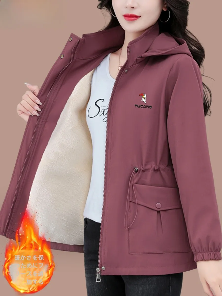 Женское бархатное пальто Woodpecker plus осень-зима 2024 новая мода в стиле вестерн