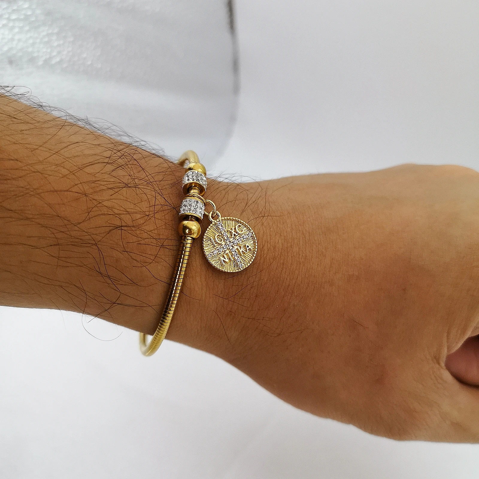 Нержавеющая сталь Constantine Восточный Православный ICXC NIKA Греция Крест Подвески