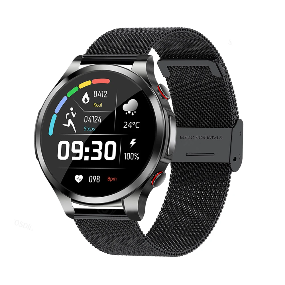

Non-invasive Blood Glucose ECG+PPG Smart Watch Men Temperature Heart Rate Blood Pressure Oxygen Monitoring Smartwatch Waterproof