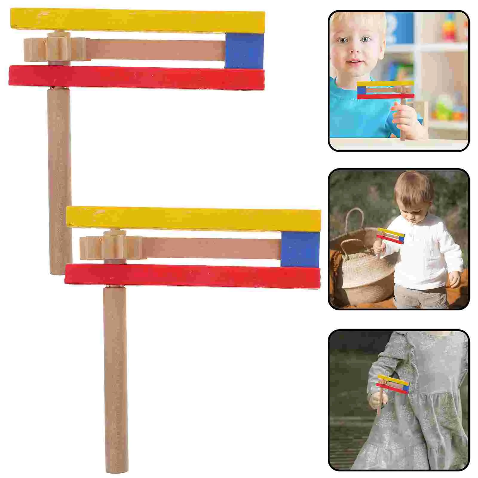 2-шт трещотка ручной кастаньет ударный музыкальный инструмент деревянная