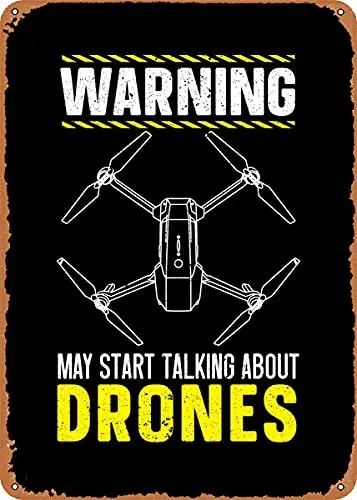 Talk About Drones винтажный вид металлический знак патент художественные принты Ретро