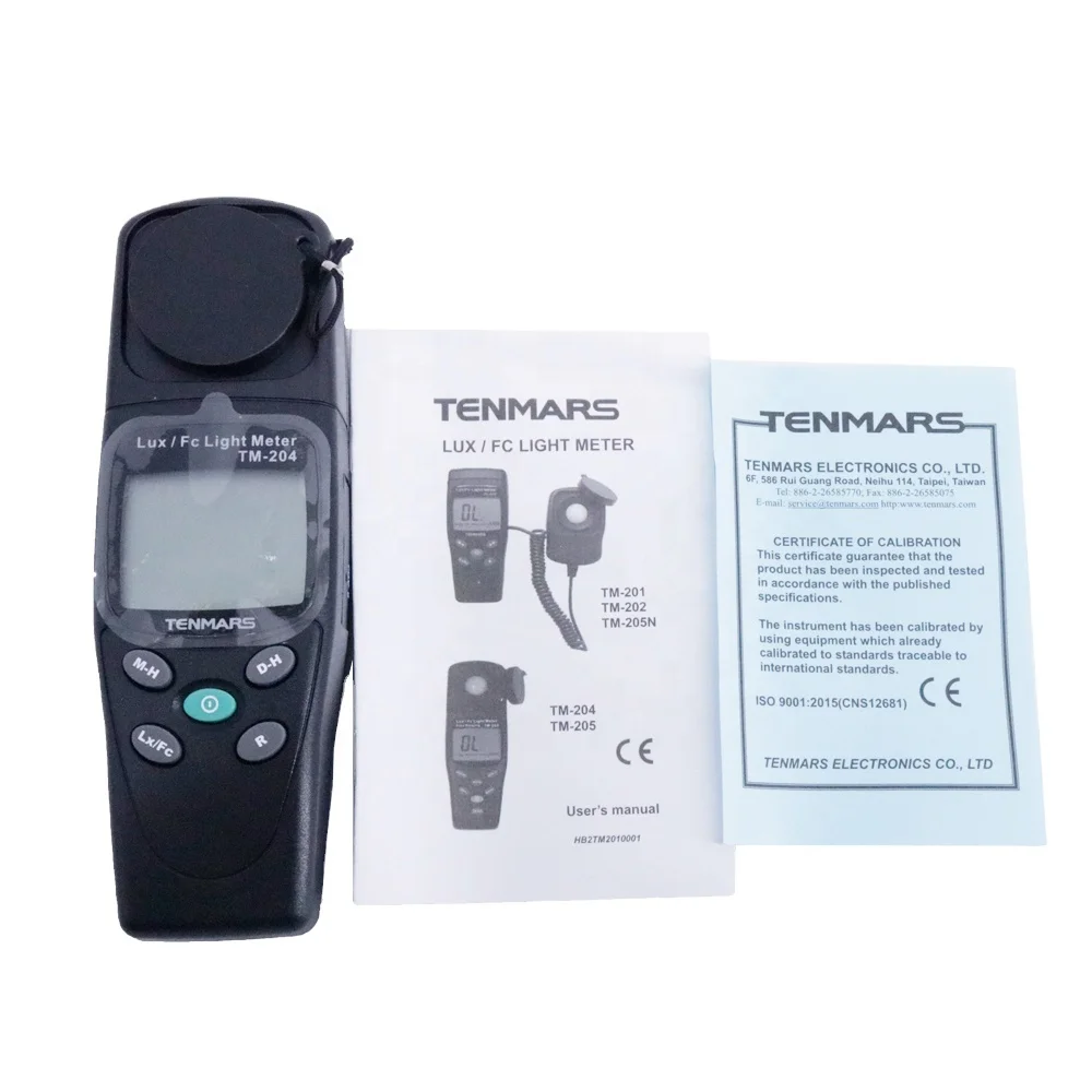 

Tenmars TM-204 Digital Lux Meter Light Meter Maximum Reading 2000