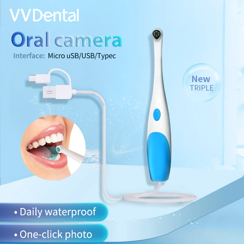 

VV Dental Camera Wireless USB Connects With 6pcs Led Lamps Oral Dental Examination Dental Care Tools