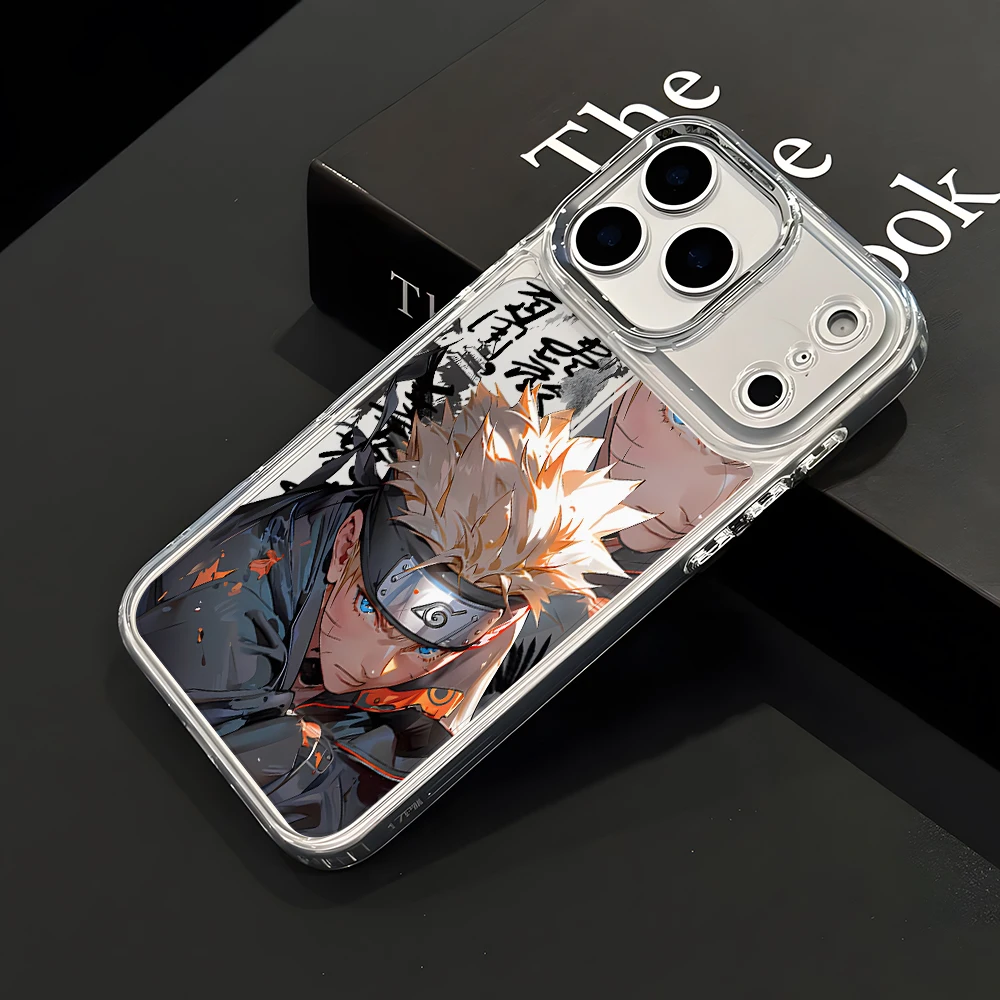 Фото Чехол для телефона NARUTOs Kakashs Sasuke для Xiaomi Redmi Note 15 14 13 12 11 10 Pro Plus 14C 13C 12C 10C 4G 5G, роскошный прозрачный чехол №3