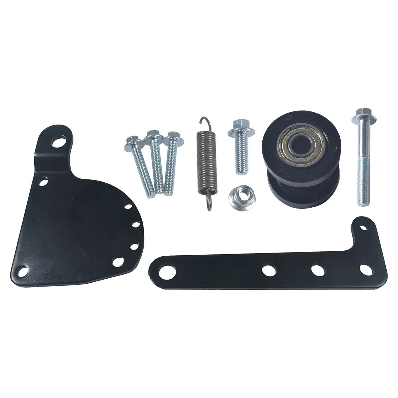 Черный подпружиненный натяжитель цепи подходит для двигателя 49cc 66cc 80cc