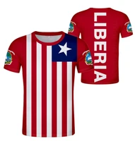 liberia t shirt diy men women national flag and national emblem harajuku hip hop t shirt lr republic liberian t shirt tops