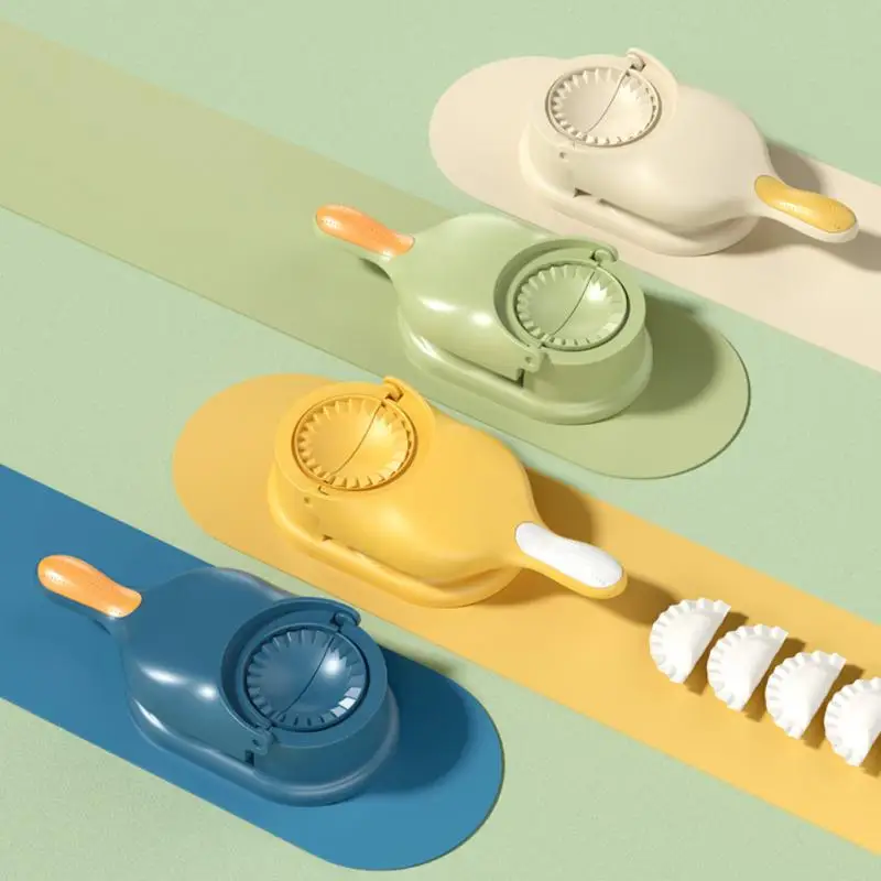 

2 In 1 DIY Plastic Dumpling Mold Dumpling Maker Machine Dough Pressing Tool Set Dumplings Mold Kitchen Baking Accessories