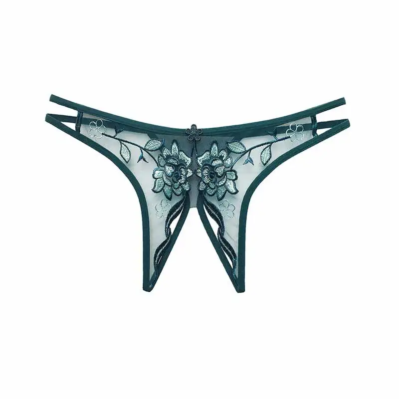 

Fun Underwear for Women's Open-end Free European and American Thong Sexy Lace Transparent Passion Temptation Sm