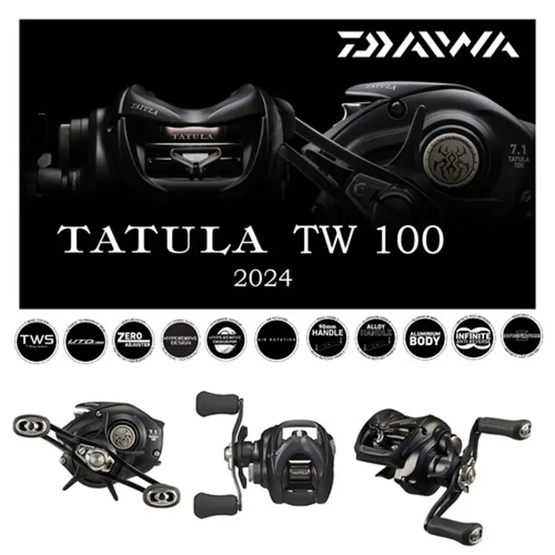 2024 DAIWA TATULA TW 100/200 катушка для заброса приманки 6 3: 1/7.1:1/8 1: 1 5 кг-13 кг Мощность 7BB + 1RB