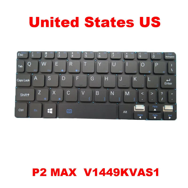 Мини-клавиатура для ноутбука UMPC GPD P2 MAX V1449KVAS1 V1449KVAS1-US-00R000 США без рамки новая