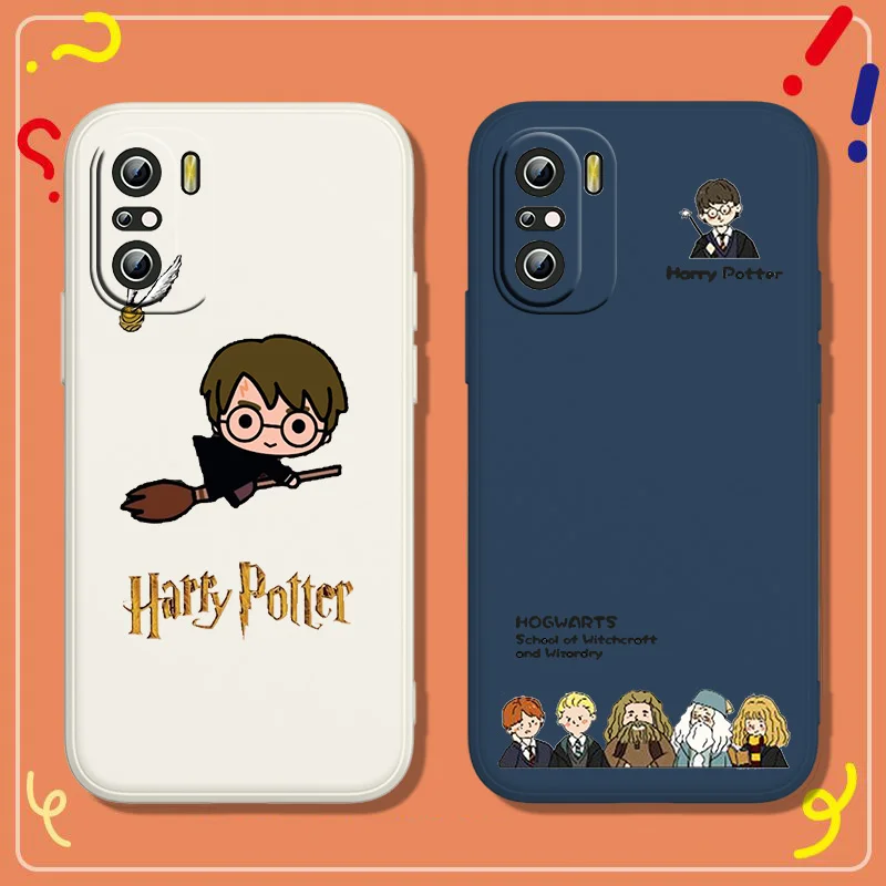 

Magic Harrys Potterr Wand Phone Case For Xiaomi Redmi K50 K40 10X 10 9T 9AT 9A 9C 9 8A 8 7 6A 5A Gaming Pro Liquid Rope Silicone