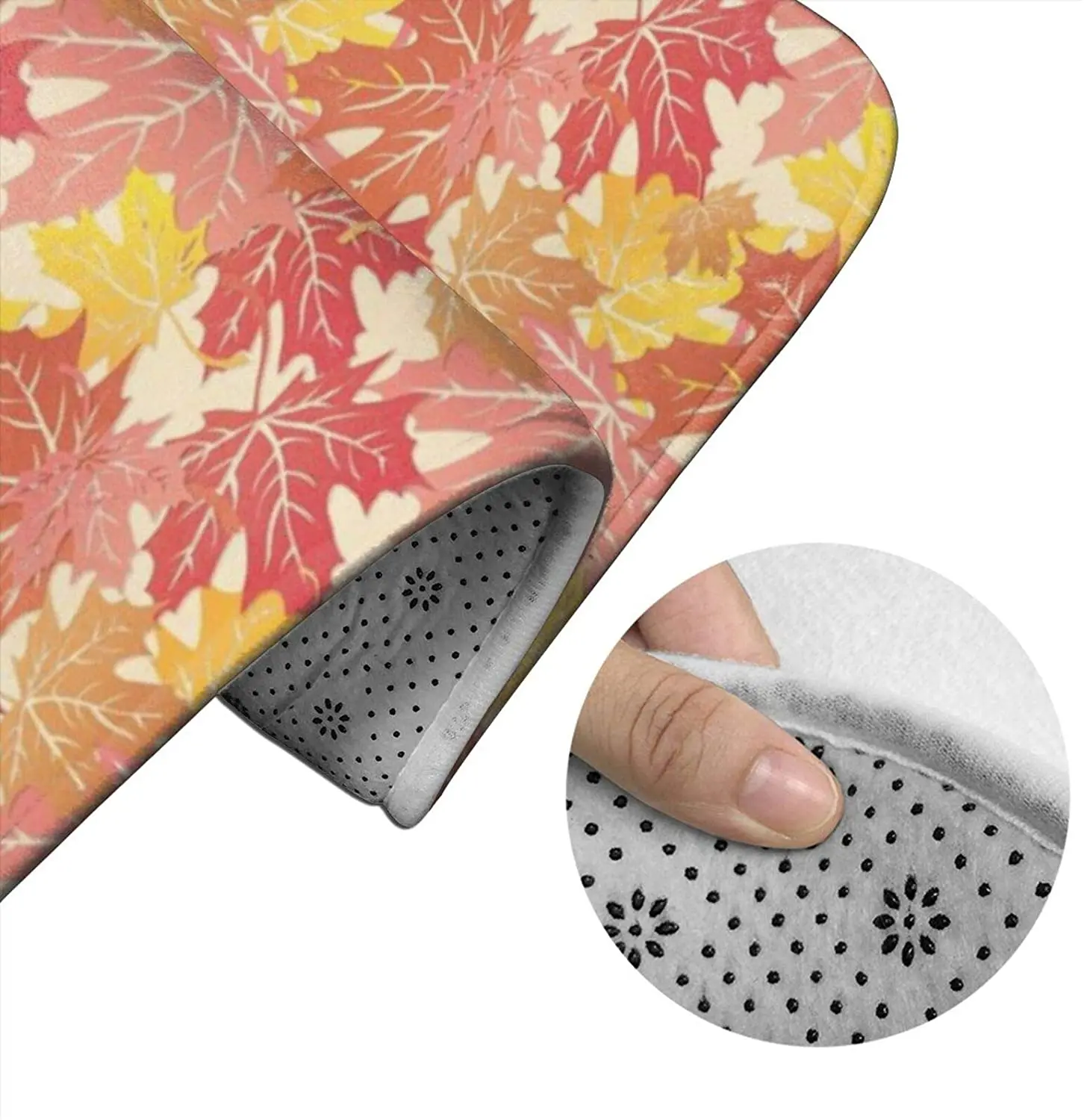 

Sugar Maple (Cream) bathroom Mat Sets 3 Piece Set Rugs Memory Foam Mat Set Toilet Seat Cover Bath Mat Lid Cover