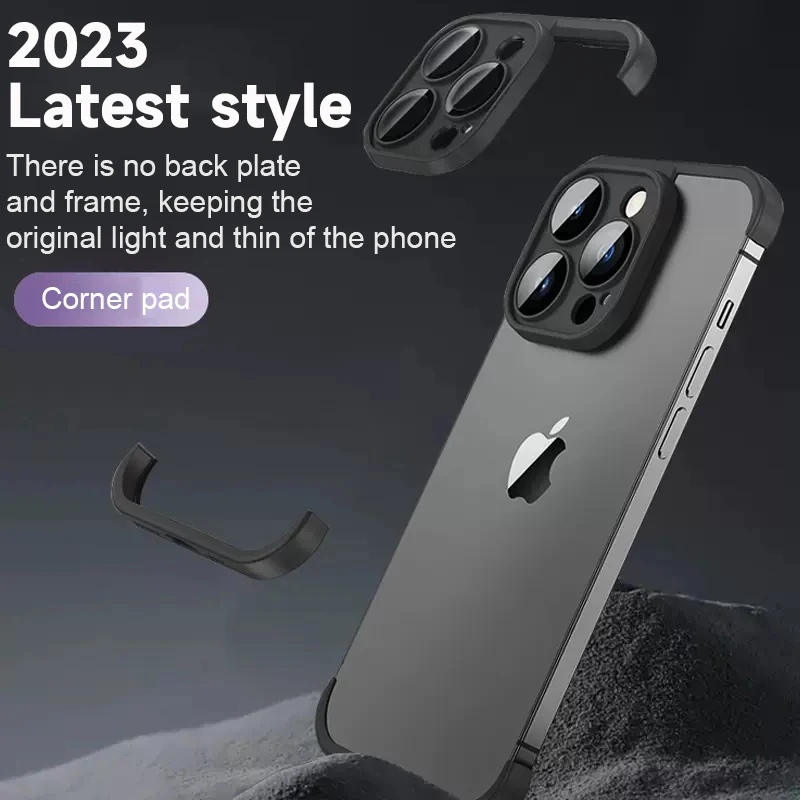

Luxury TPU Corner Edge Pad Camera Lens Protector Soft Silicone Case For iPhone 14 13 12 Pro Max Plus New Style Shockproof Cover