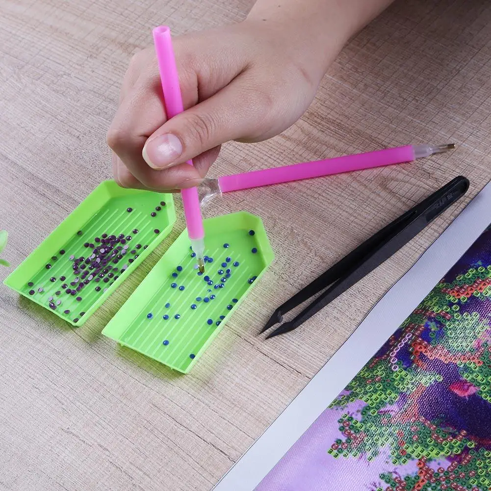 

DIY Diamond Painting Accessories Diamond Painting Cross Stitch 5D Embroidery Pen Tools Set Mosaic Glue Pen Kit Tweezers