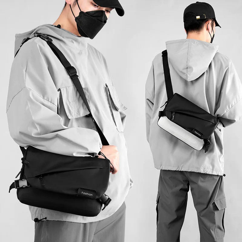 

Men's Shoulder Messenger Bag Fashion Trend Student Casual Simple Travel Storage Backpack Computer Bag Unisex