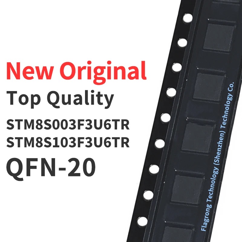 

10 PCS STM8S003F3U6TR STM8S103F3U6TR SMD UFQFPN QFN20 Chip IC New Original