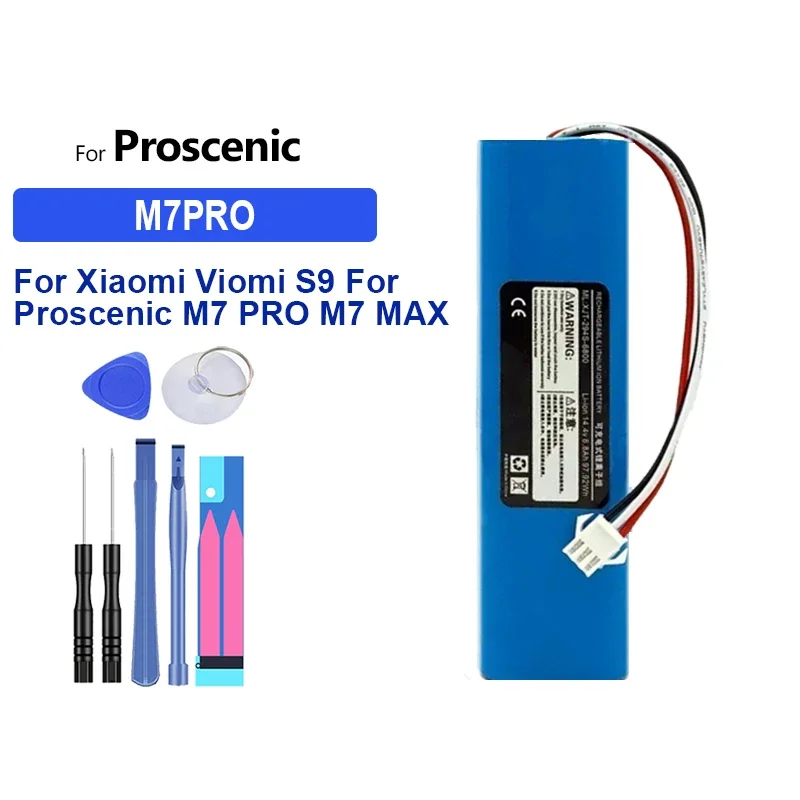 Аккумулятор большой емкости 2800 мАч для Proscenic Cocoa Smart 780T 790T 880L M7 Pro MAX M8 PRO U6