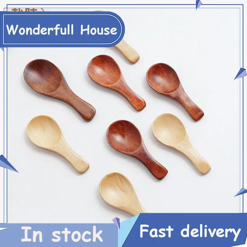 

Heat Insulation Wooden Spoons Scald Prevention Polishing Process Cooking Wood Soup Spoons 1pcs Wood Eco Friendly Tableware