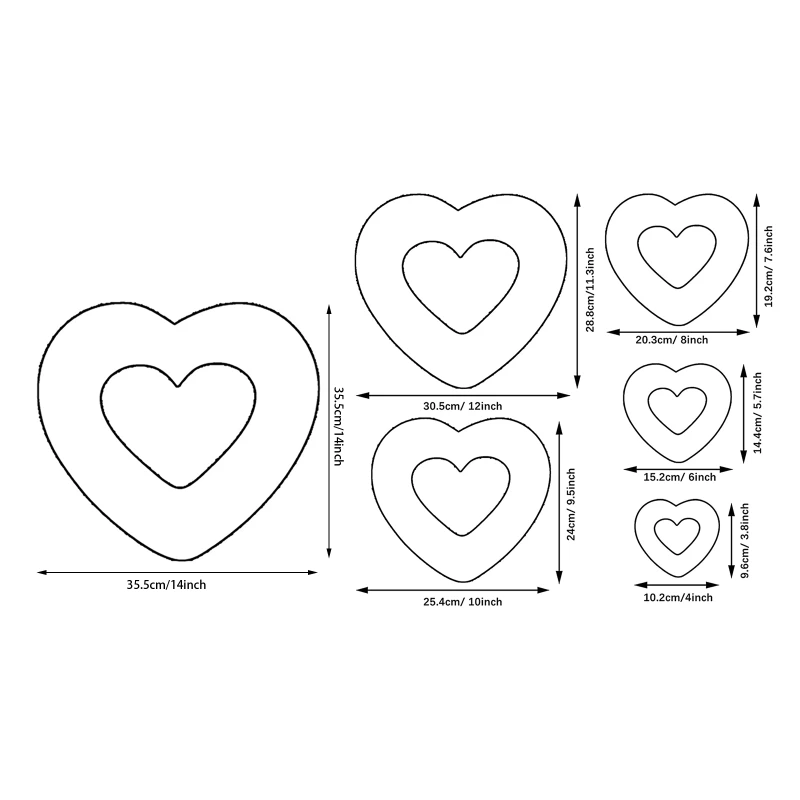 Формы для торта в форме сердца ПЭТ-материал 3D формы выпечки форма на день