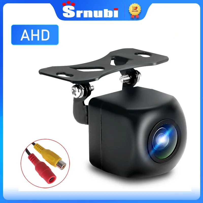 Srnubi Car Vehicle HD AHD Rear view Reverse Camera 720P Reversing Camera Universal 4 Glass Lens HD Parking Cam for Car Radio