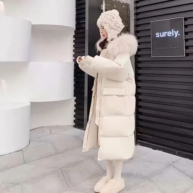 Winter Women's New Down Jacket, Medium Size, Korean Version, Fashionable High Street Bread Jacket, Loose Cotton Jacket, Wind Pro