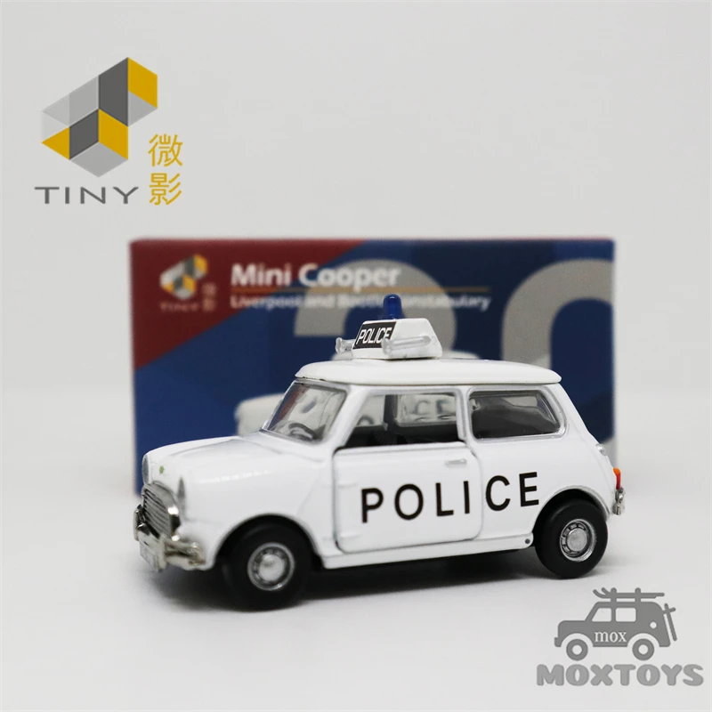 

Tiny 1:50 Austin Cooper Mk II Liverpool and bootle constabulary white Diecast Model Car