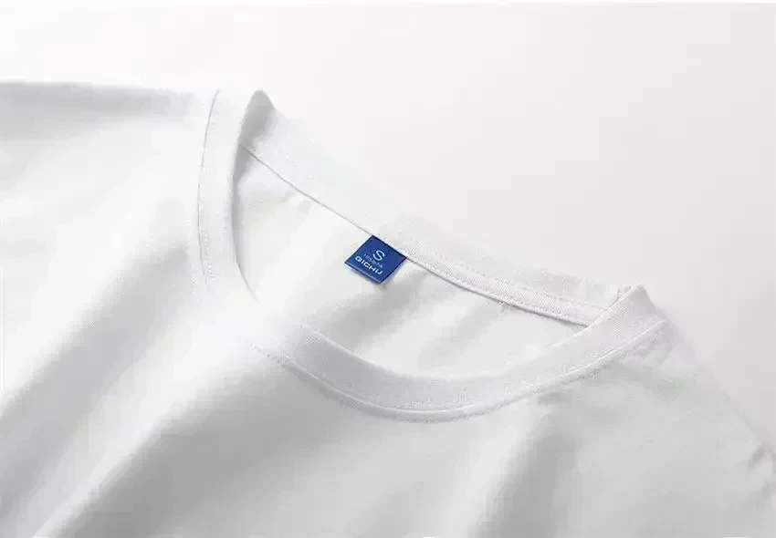 Мужская Футболка Из 100% Хлопка Брендовая Повседневная Модная Однотонная Без