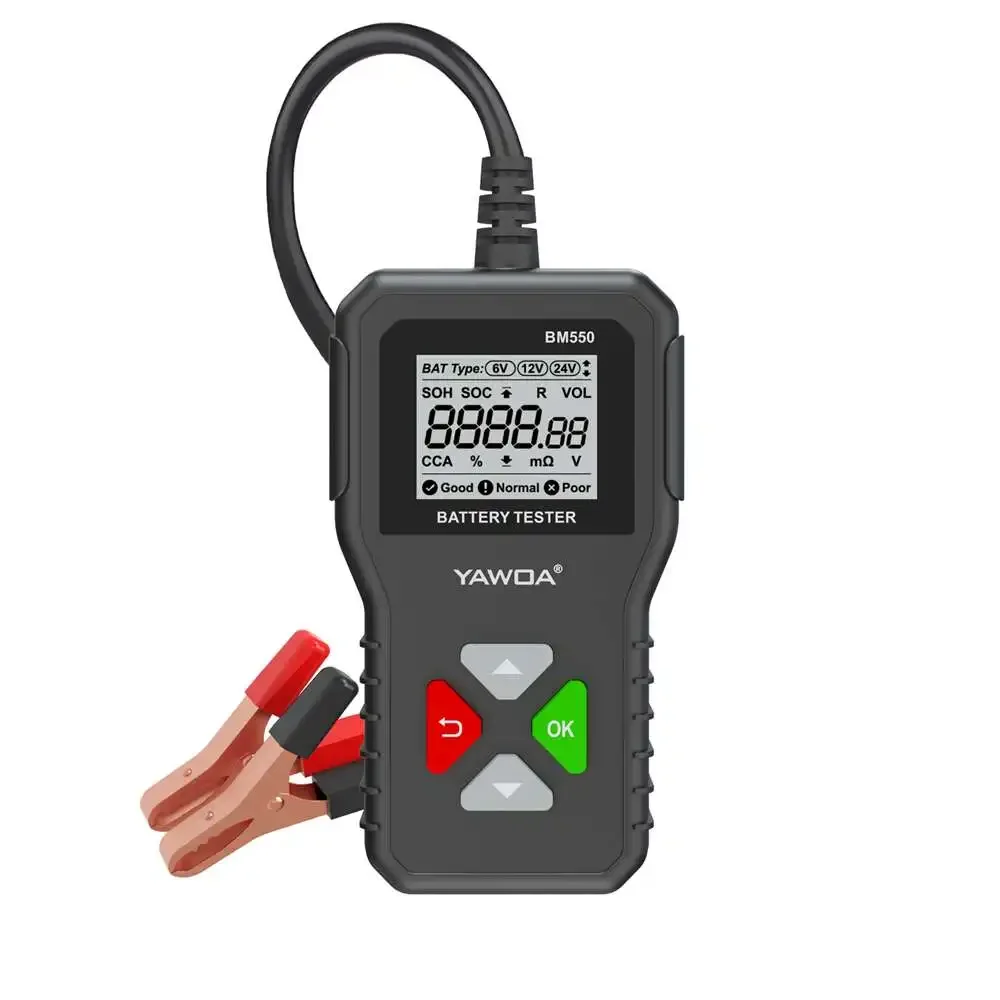 Тестер автомобильного аккумулятора 100-2000 CCA 6 В 12 24 тестер анализатор BM550