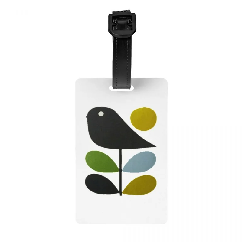 

Abstract Orla Kiely Bird Luggage Tag Mid Century Scandinavian Suitcase Baggage Privacy Cover ID Label