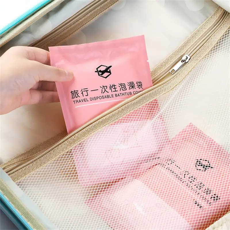 

Portable Travel Hotel Bathtub Set Bath Bag Disposable Bath Bag Bath Bucket Bath Thickened Plastic Film Bag Bathroom Products